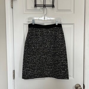 Kate Spade Black and White Pencil Skirt